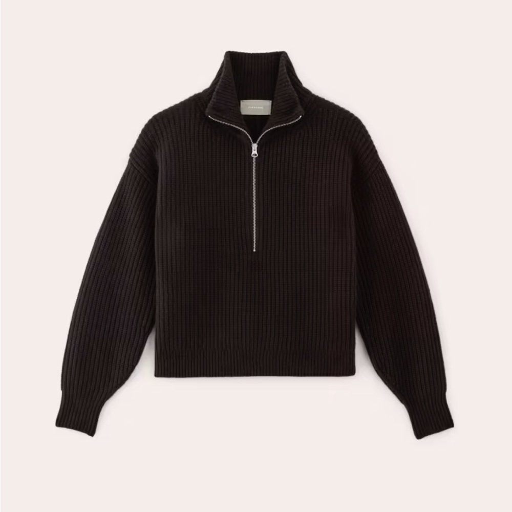 Everlane Quarter Zip Sweater